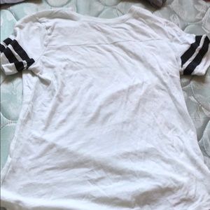 A light blue Pink! Baseball tee